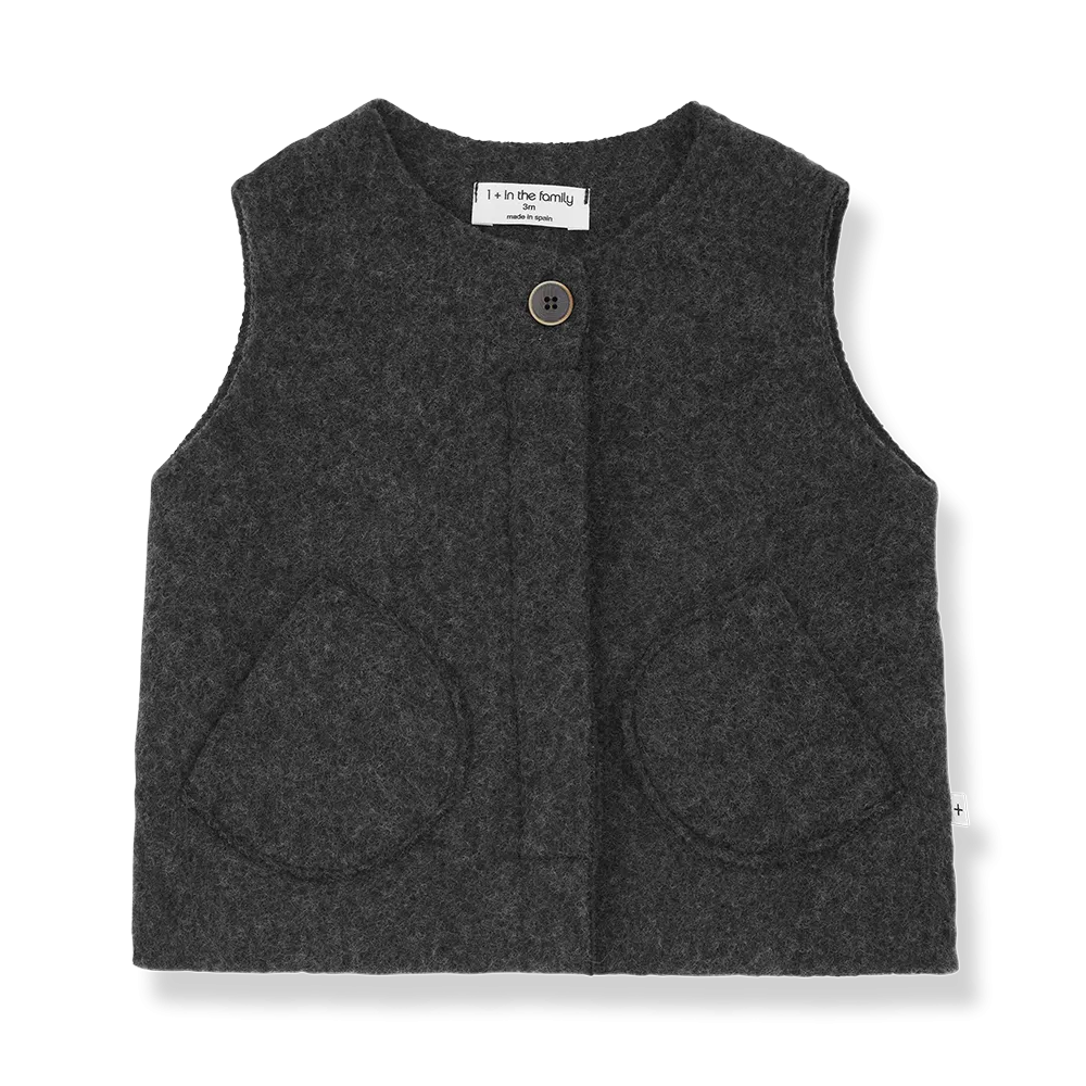 1  in the Family Amanda Anthracite Vest