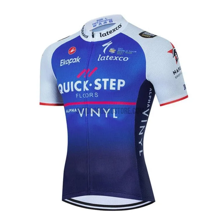 2022 QS Blue Cycling Bike Jersey Kit