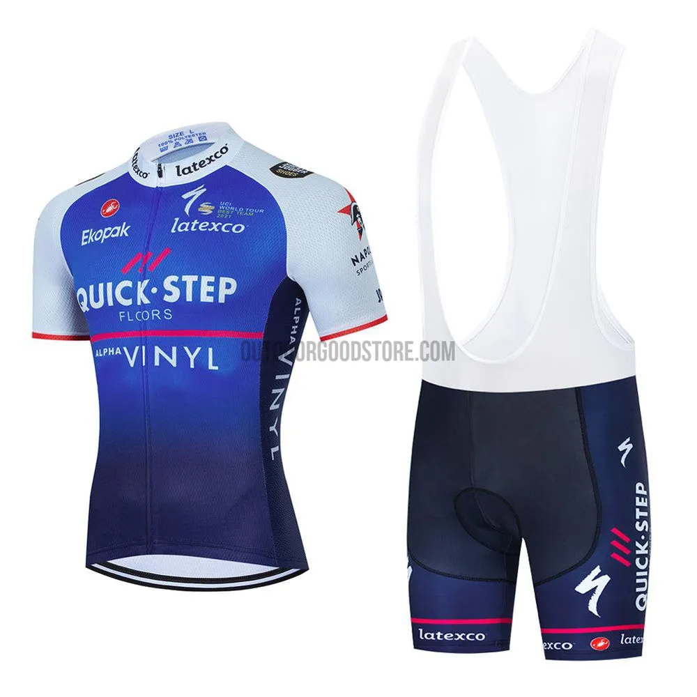 2022 QS Blue Cycling Bike Jersey Kit