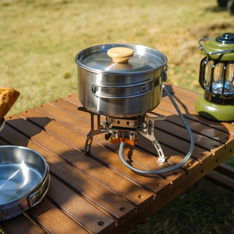 304 Stainless Steel Outdoor Camping Pot Set