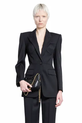 ALEXANDER MCQUEEN WOMAN BLACK BLAZERS