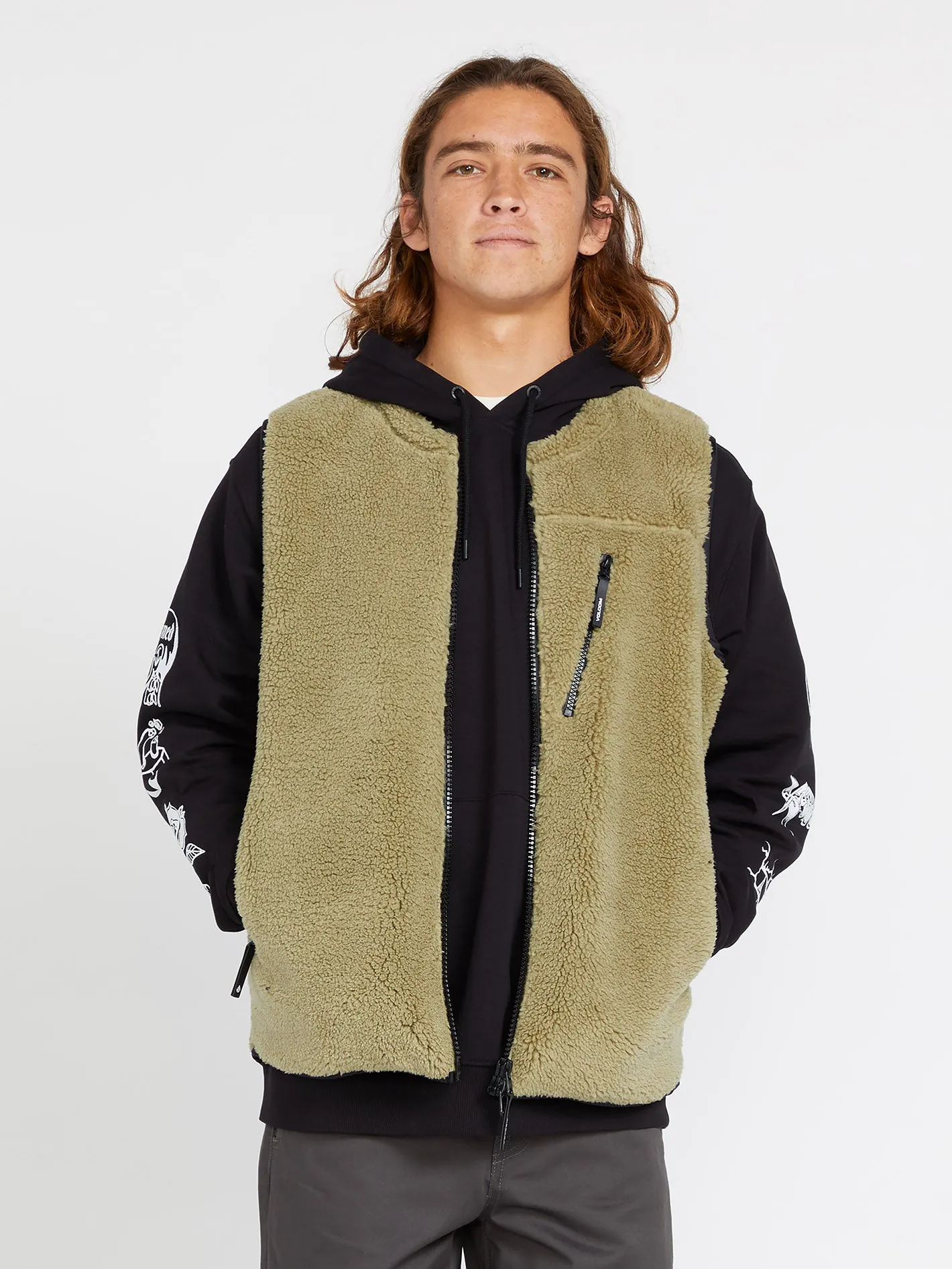 Archstone Sherpa Vest - THYME GREEN