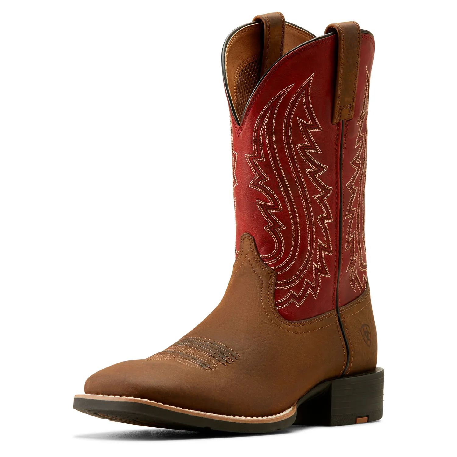 Ariat Mens Sport Big Country Boot Willow Branch/Bright Red