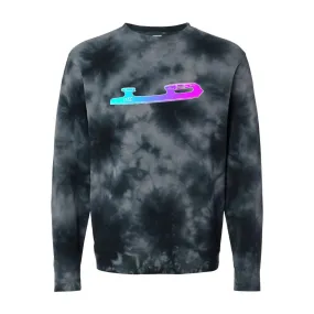 AST Blade Unisex Black Tie-Dyed Sweatshirt - XXL, XXXL