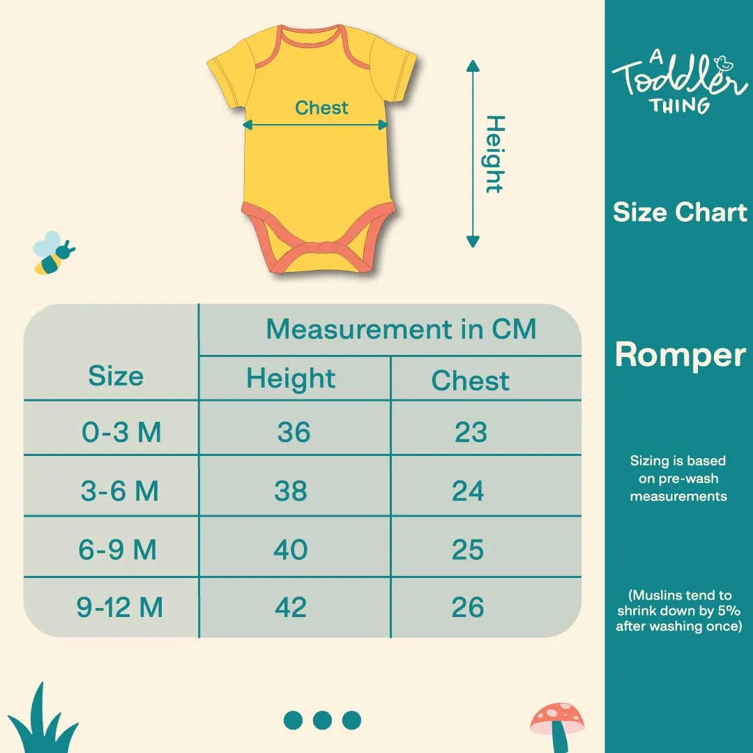 Bee Bottom - Cotton Romper for Babies