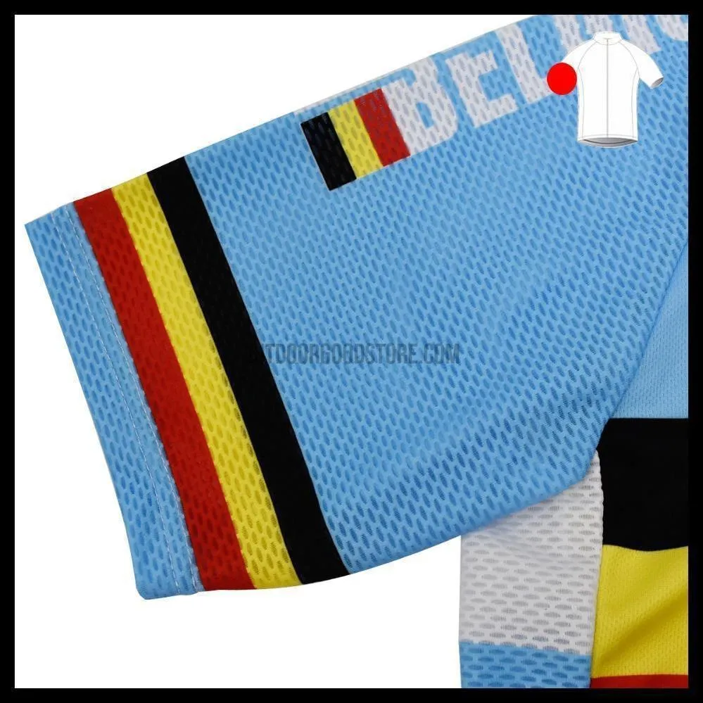 Belgium Team Retro Cycling Jersey