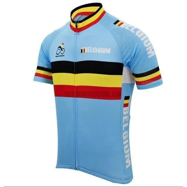 Belgium Team Retro Cycling Jersey