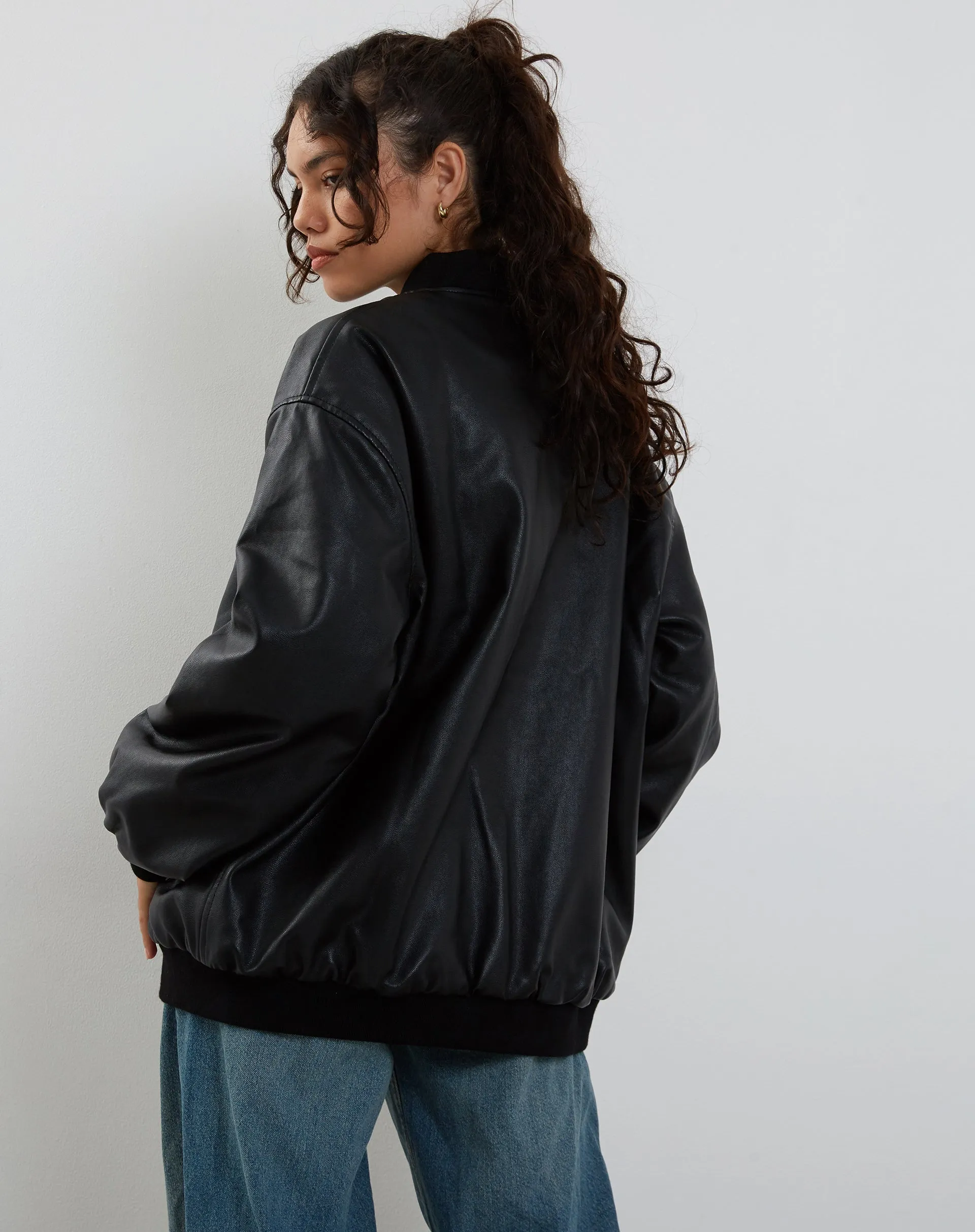 Benta Jacket in PU Black