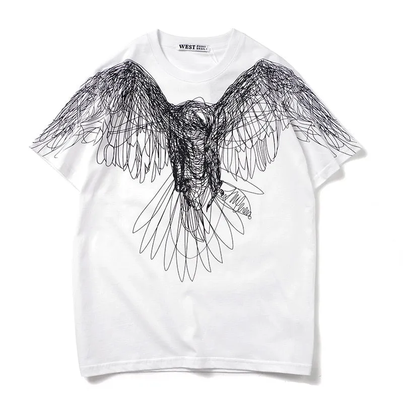 Black   White Eagle T-Shirt