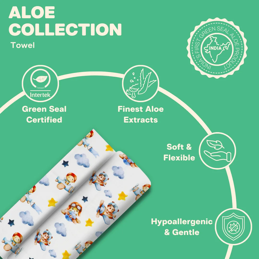 Bon Voyage - Organic Muslin Aloe Vera Towel