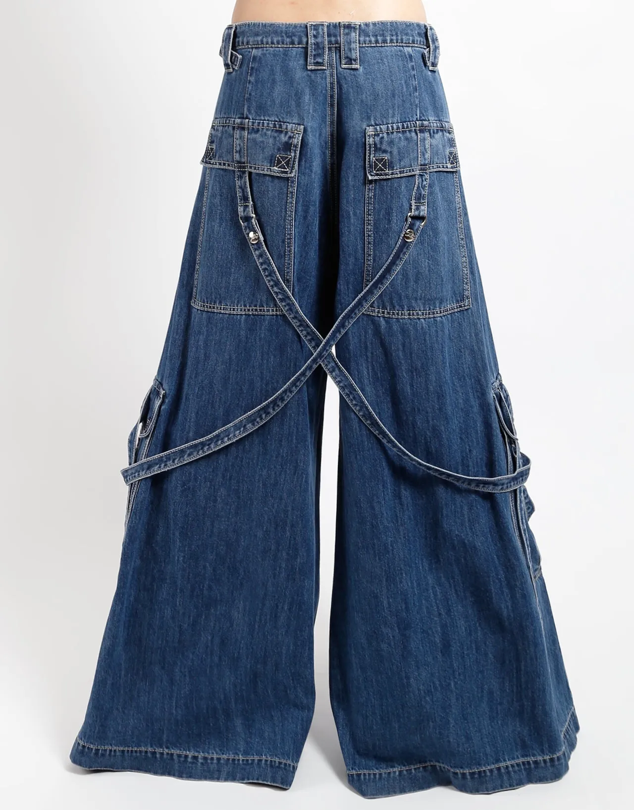 BOOSTER STRAP PANT INDIGO DENIM