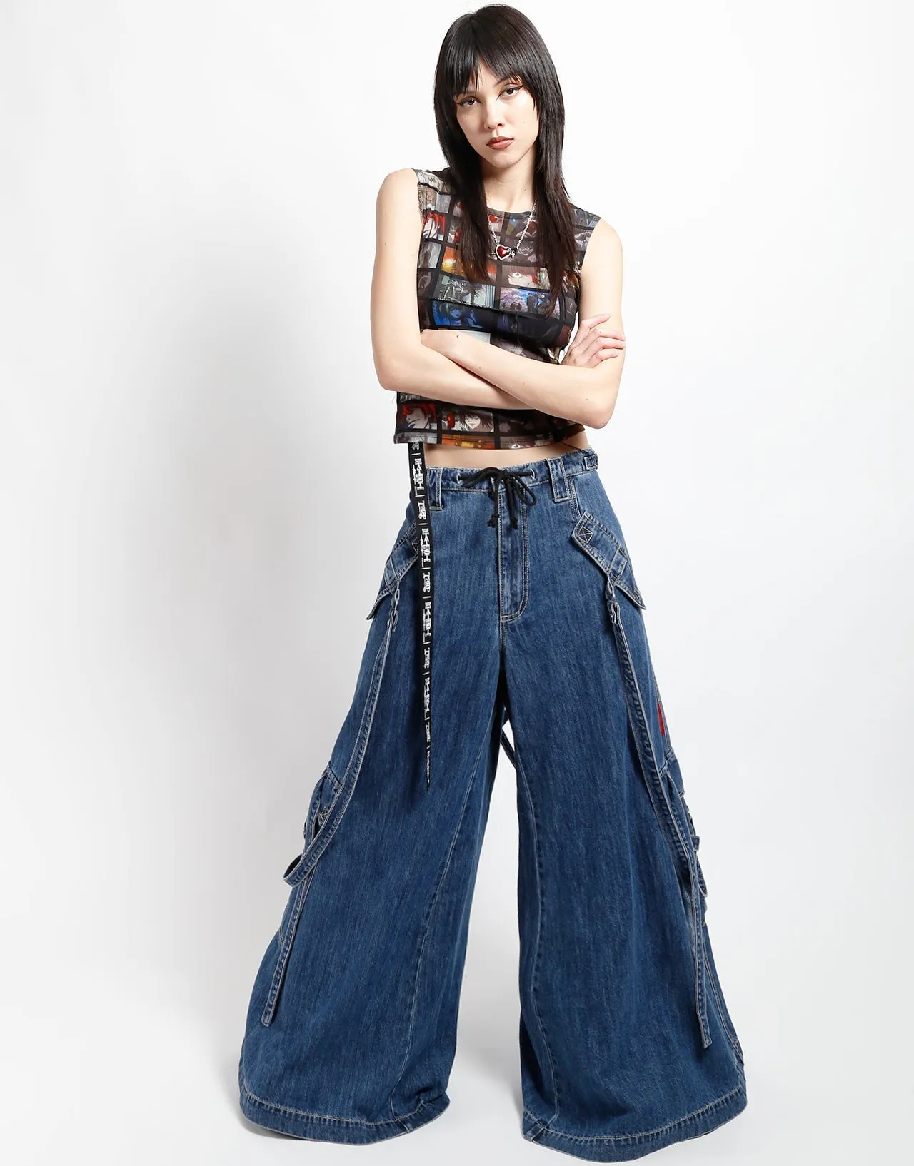 BOOSTER STRAP PANT INDIGO DENIM