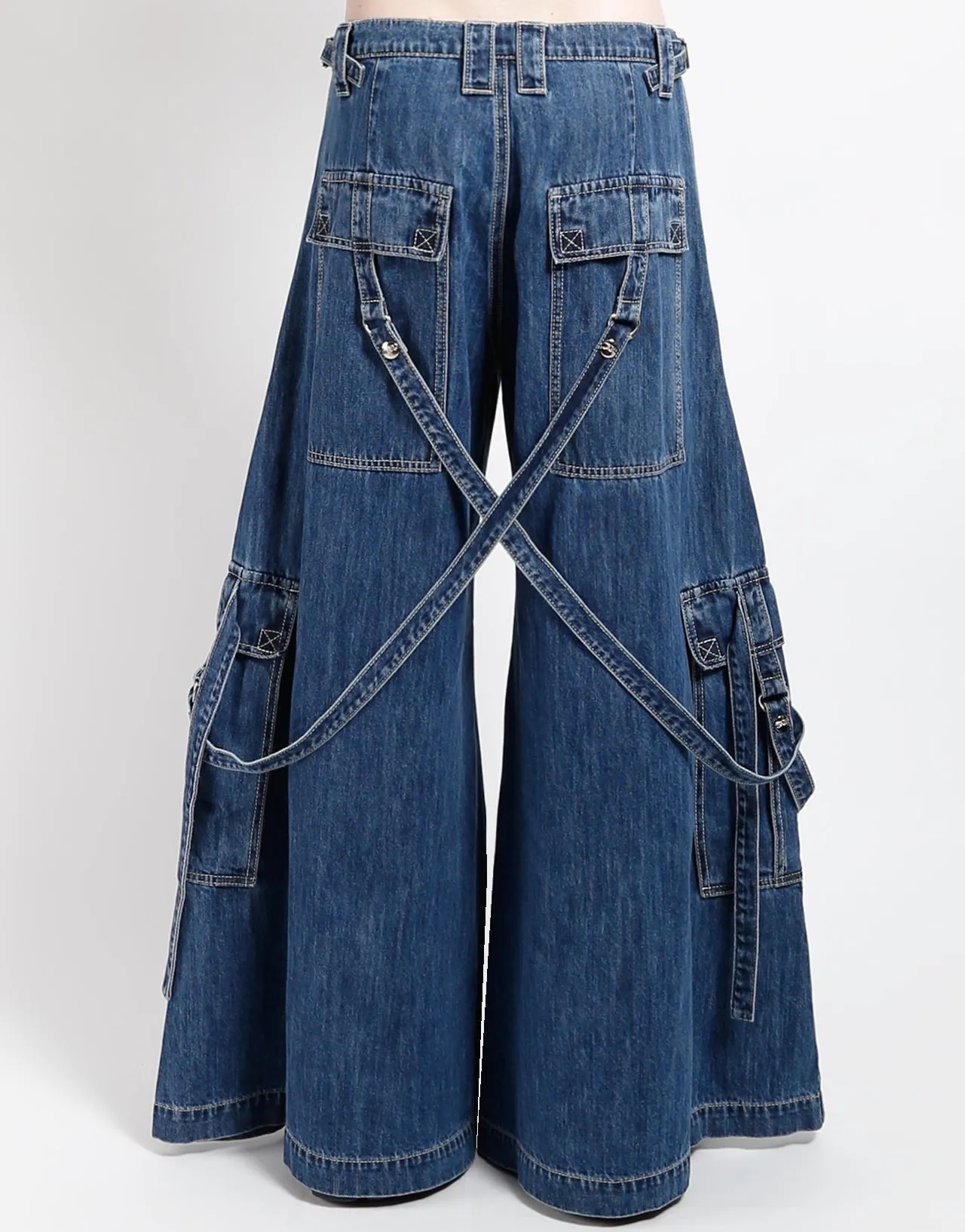 BOOSTER STRAP PANT INDIGO DENIM