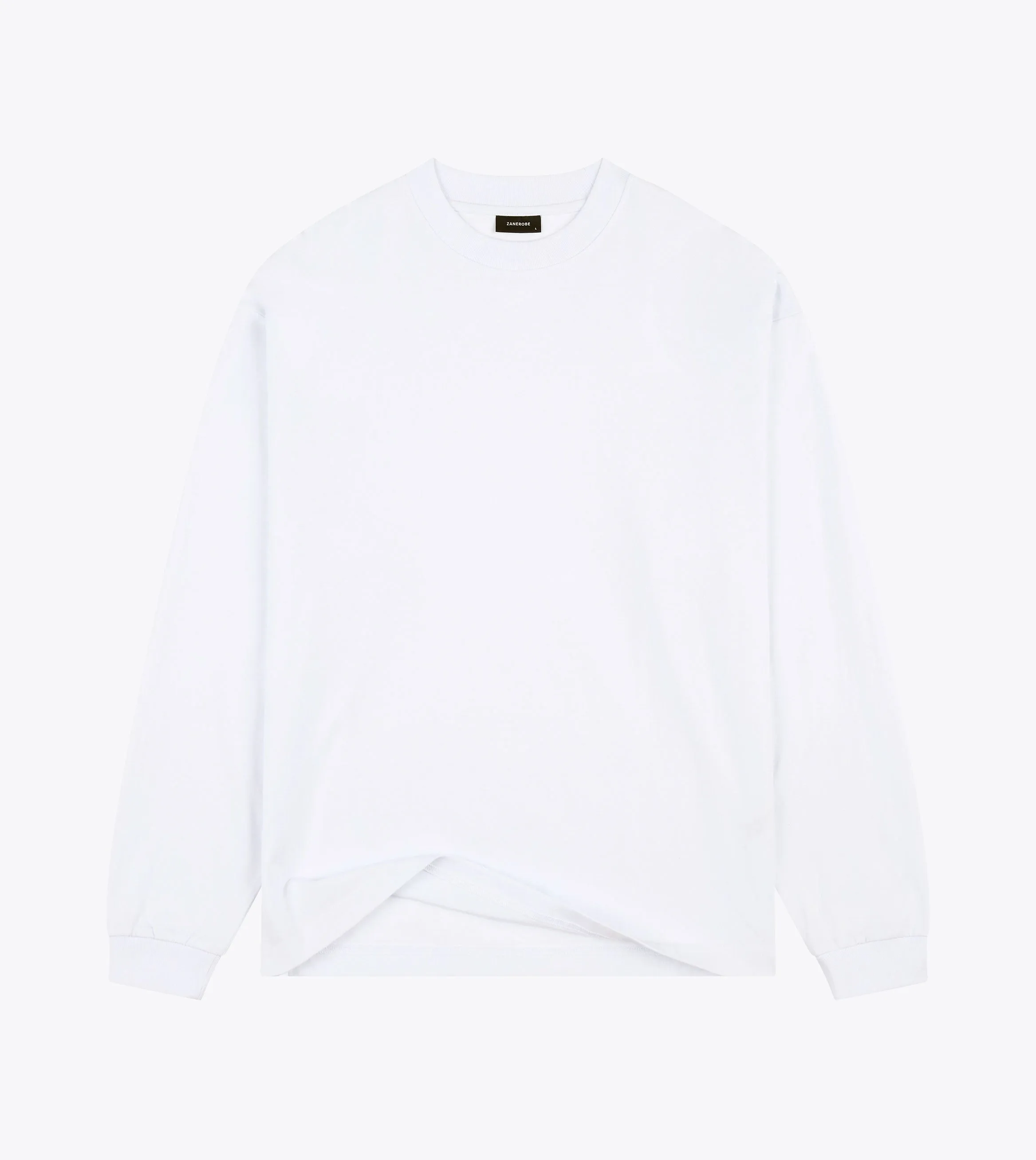 Box    LS Tee White