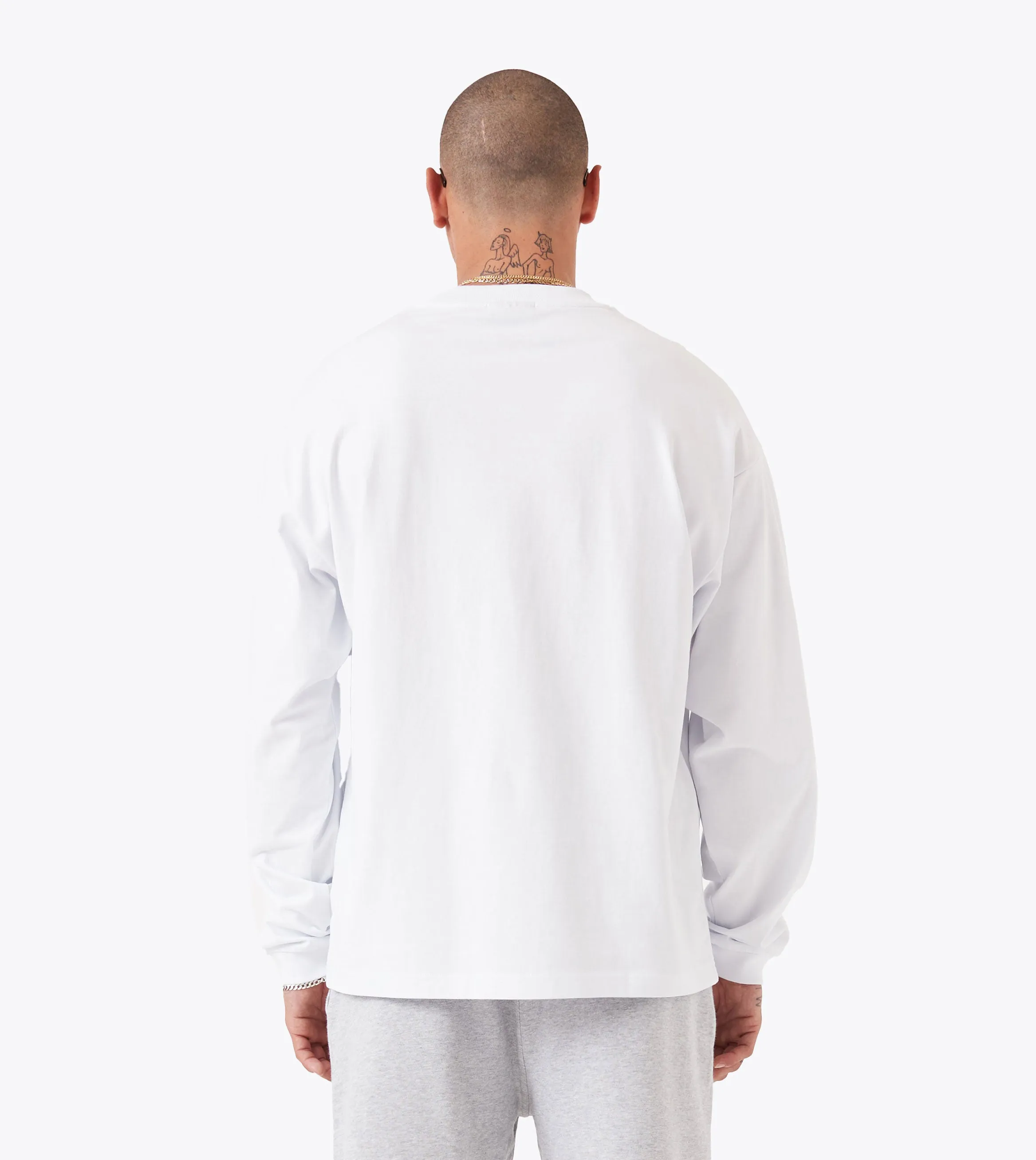 Box    LS Tee White