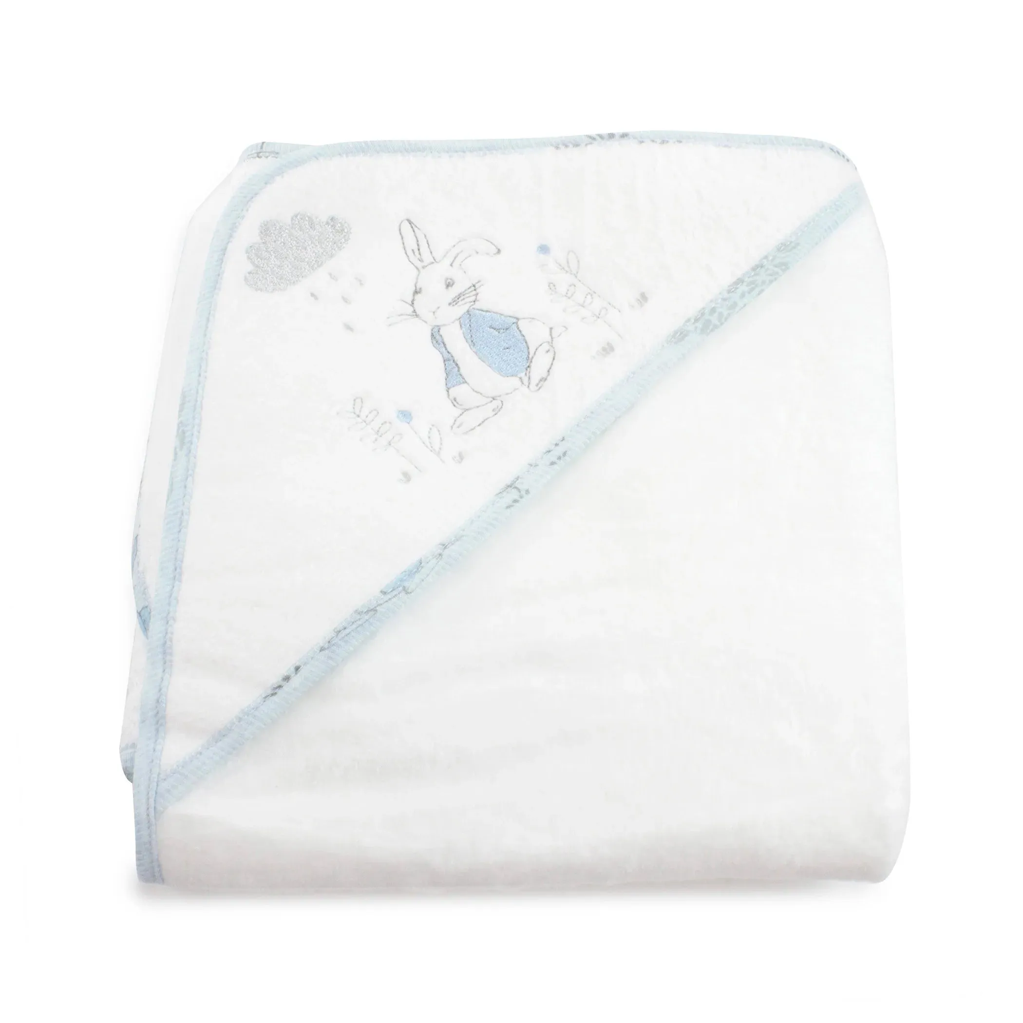 Bubba Blue Peter Rabbit 'Cloud' Hooded Towel - Blue