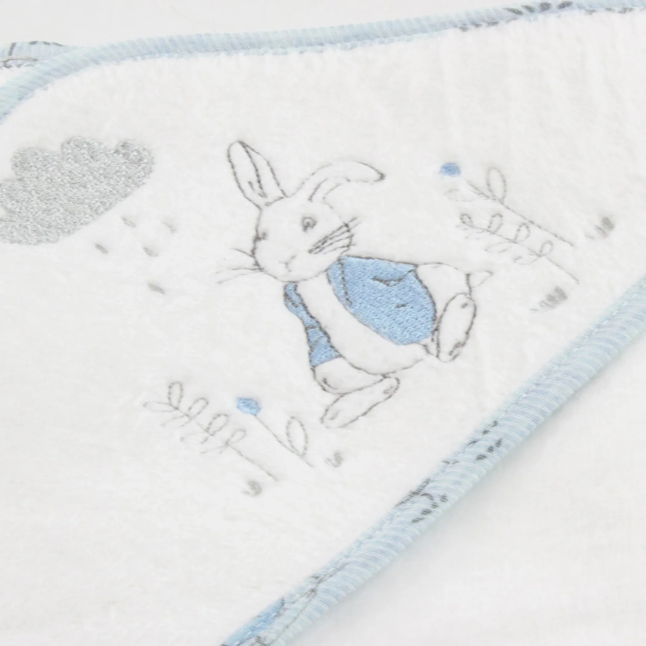 Bubba Blue Peter Rabbit 'Cloud' Hooded Towel - Blue