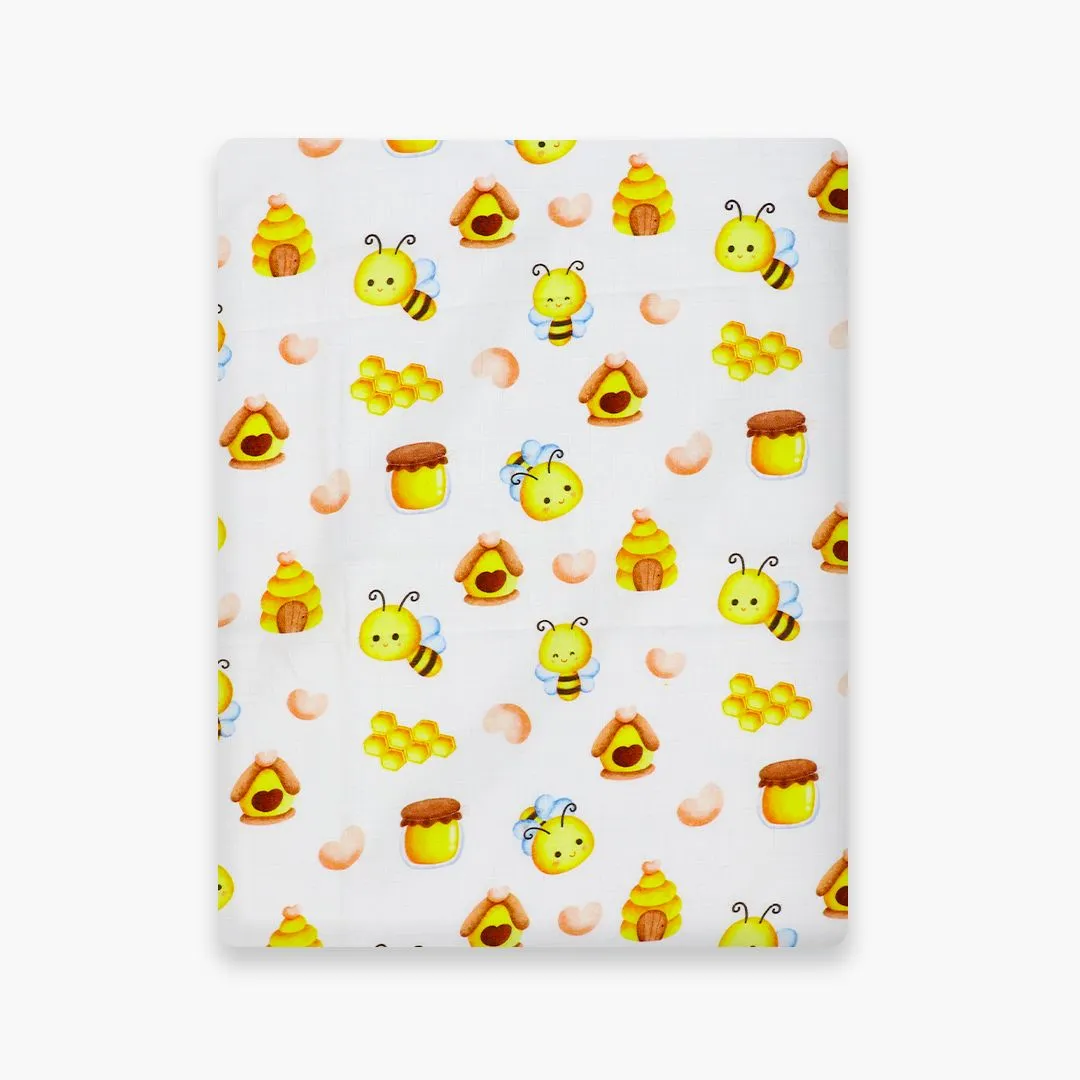 Bumble Bee - Organic Muslin Aloe Vera Towel