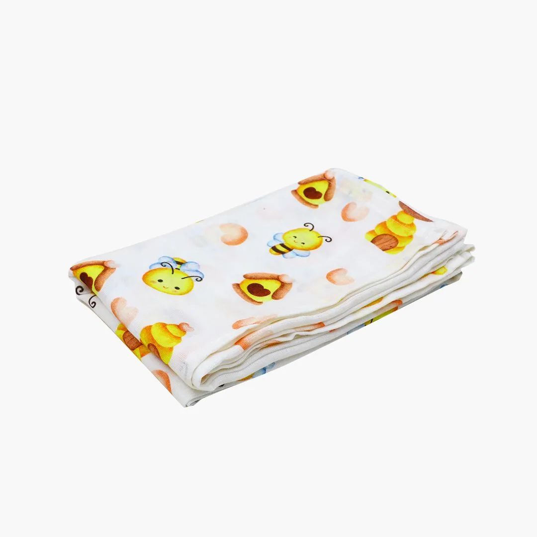 Bumble Bee - Organic Muslin Aloe Vera Towel