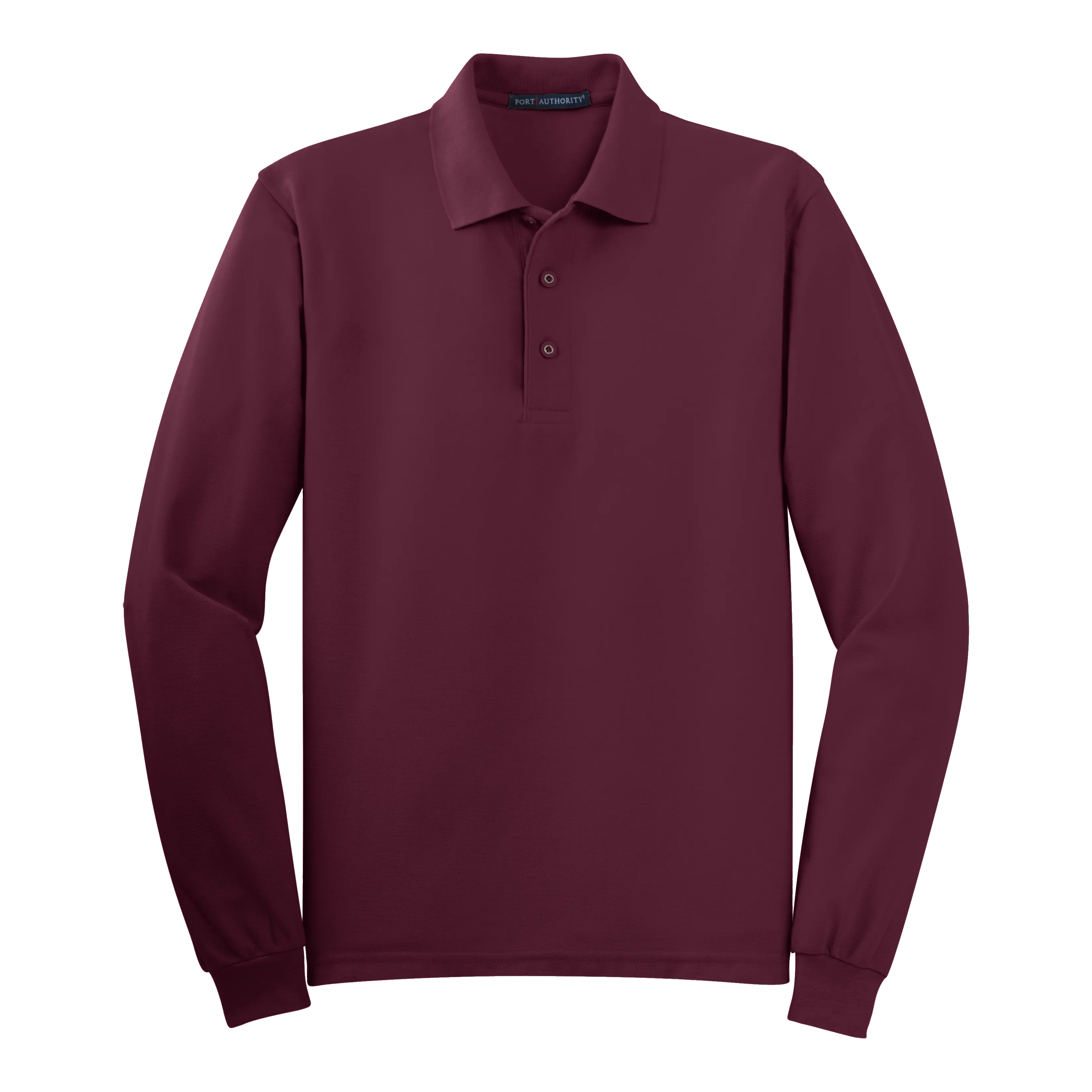 C1308MLS Mens Silk Touch Long Sleeve Polo