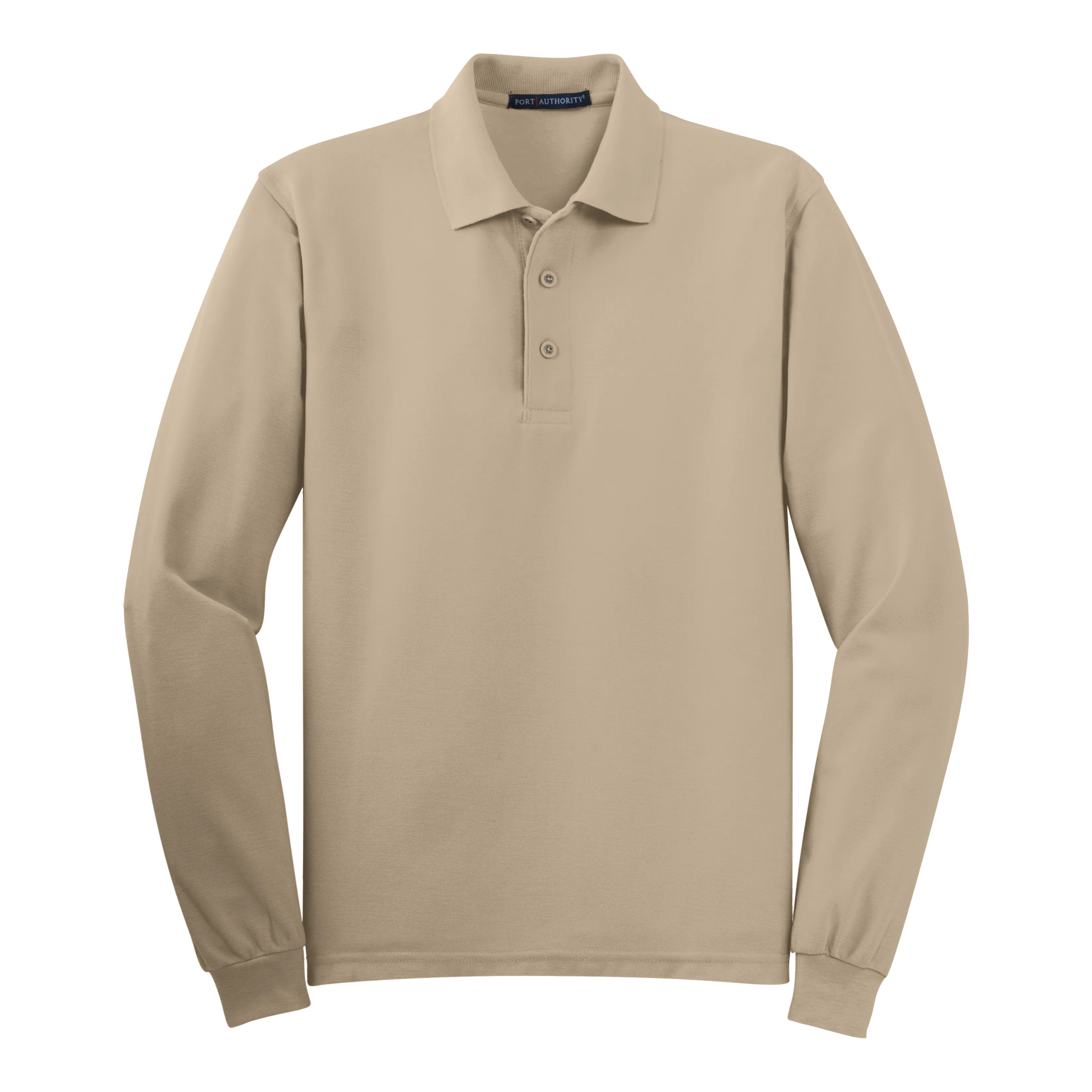 C1308MLS Mens Silk Touch Long Sleeve Polo