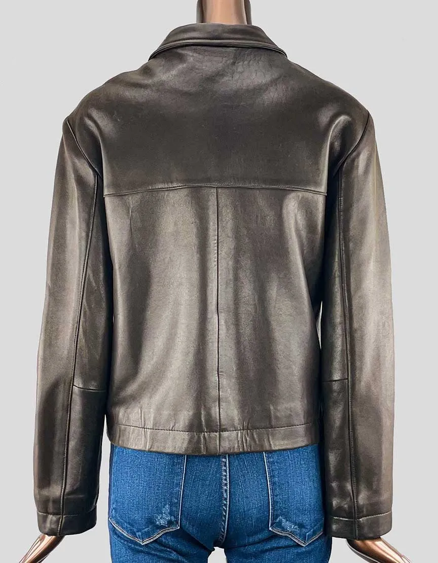 CLUB MONACO Leather Jacket - Medium