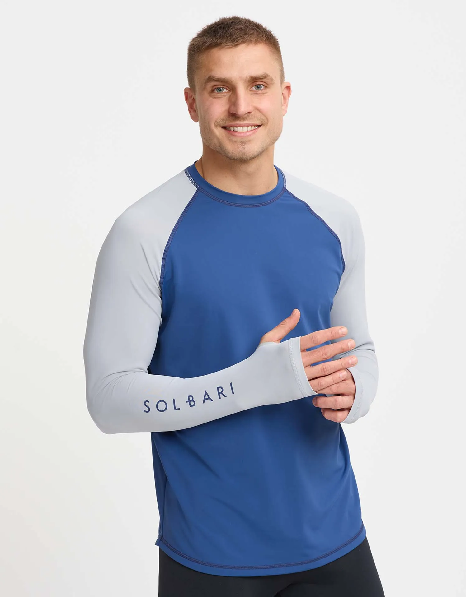 Color Block Long Sleeve Rashguard UPF 50  I Aqua Sport Collection