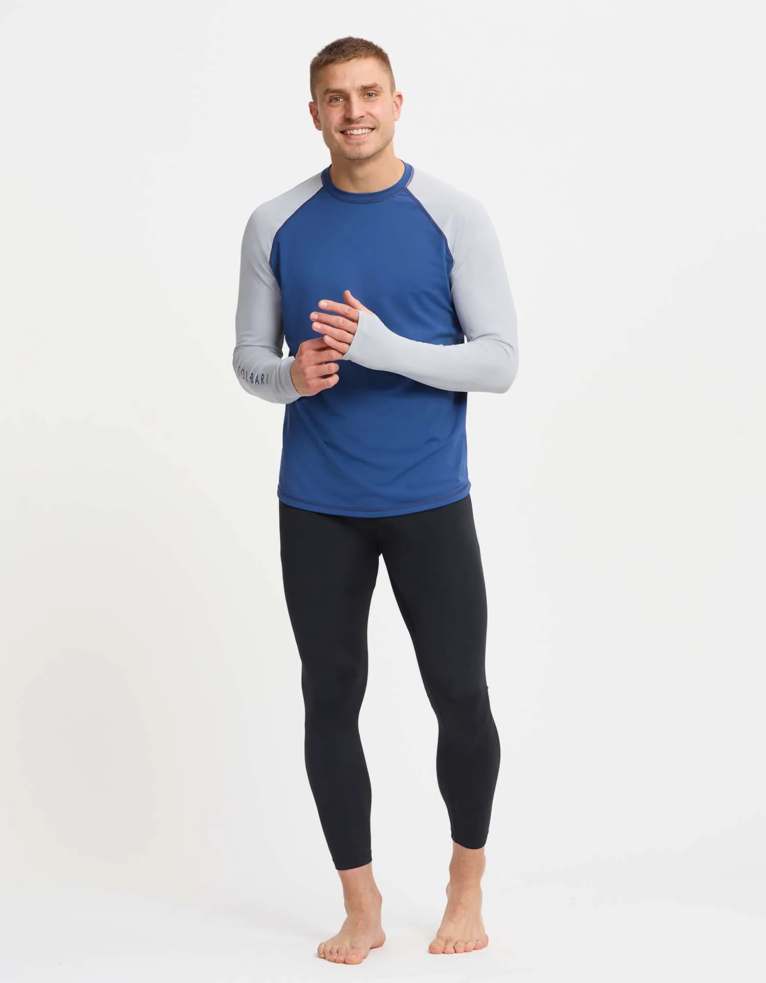 Color Block Long Sleeve Rashguard UPF 50  I Aqua Sport Collection