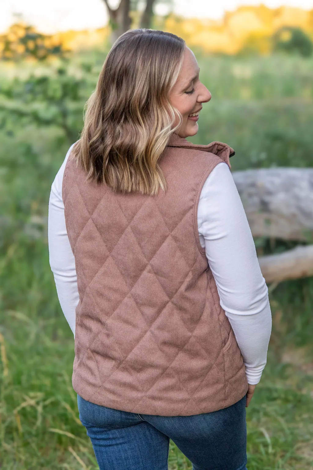 Corduroy Vest - Chestnut by Michelle Mae