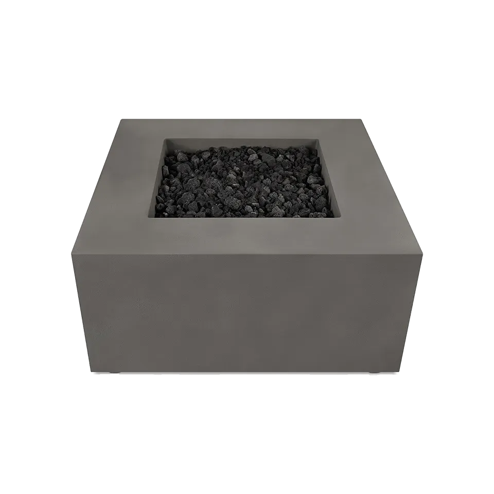 CORNERSTONE 40" SQUARE GAS FIRE TABLE, CARBON