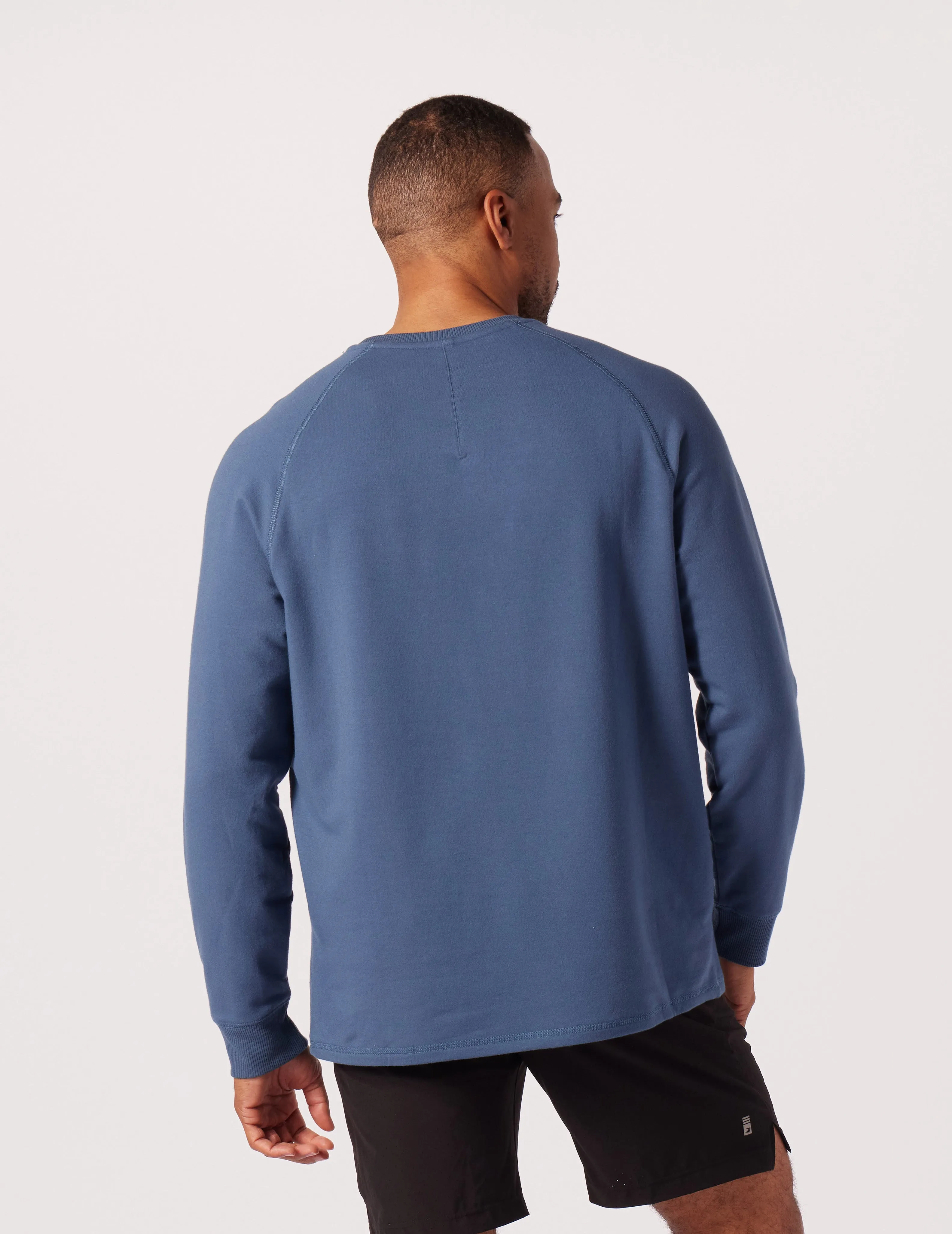 Dakota Crewneck: Washed Blue