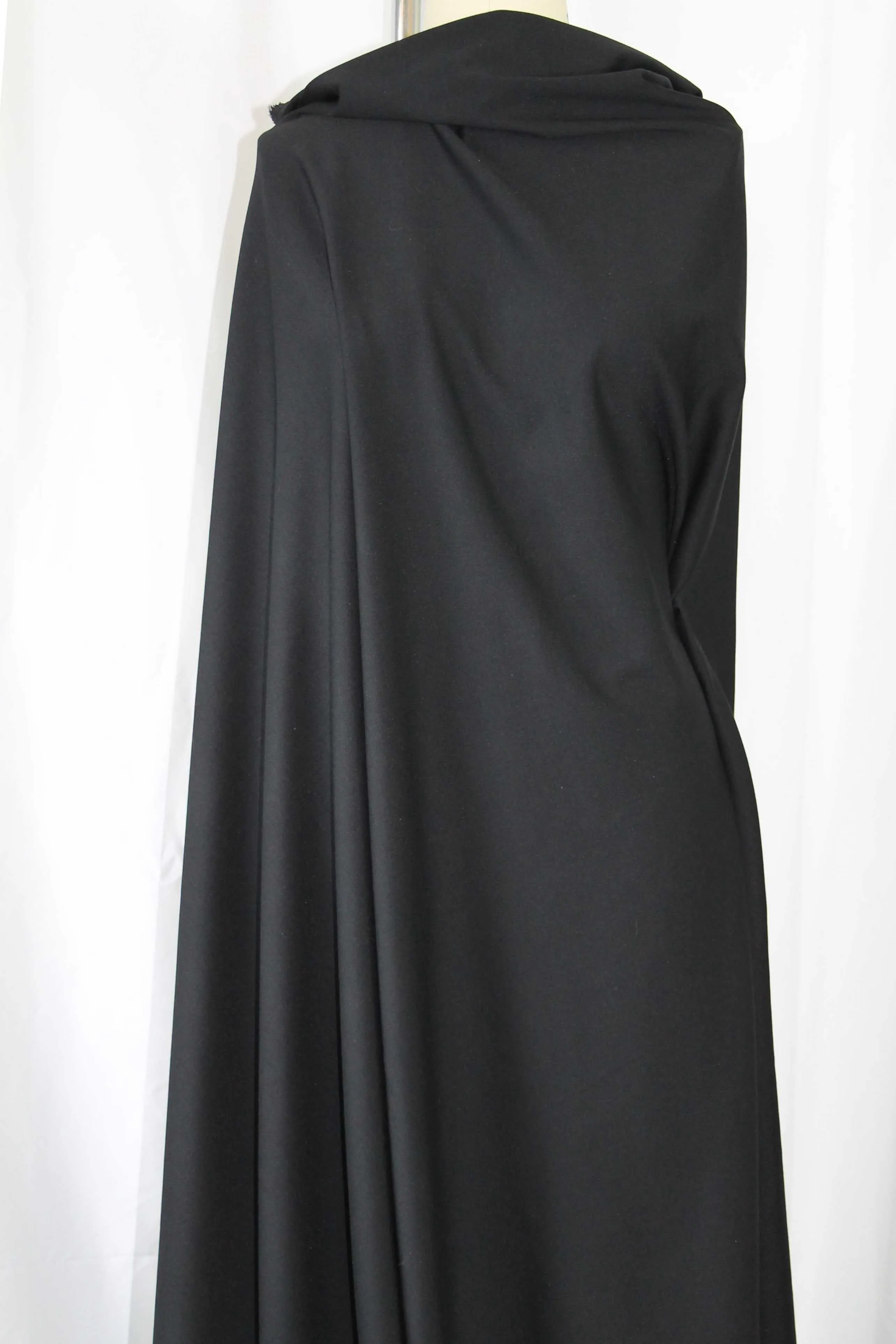 Designer Rayon Double Knit - Black