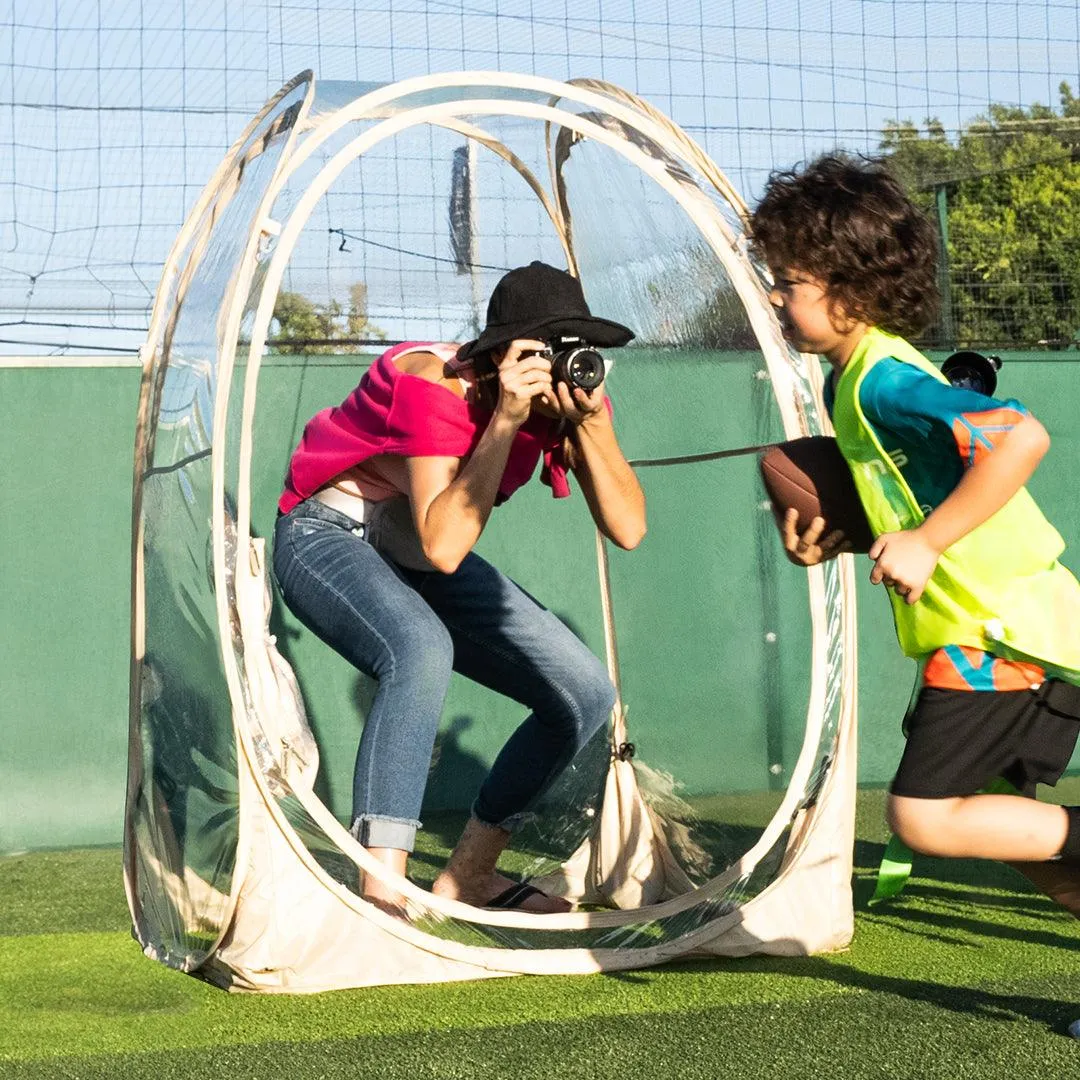 EighteenTek 1-6 Person Weatherproof Pod Pop Up Shelter For Sports Parents