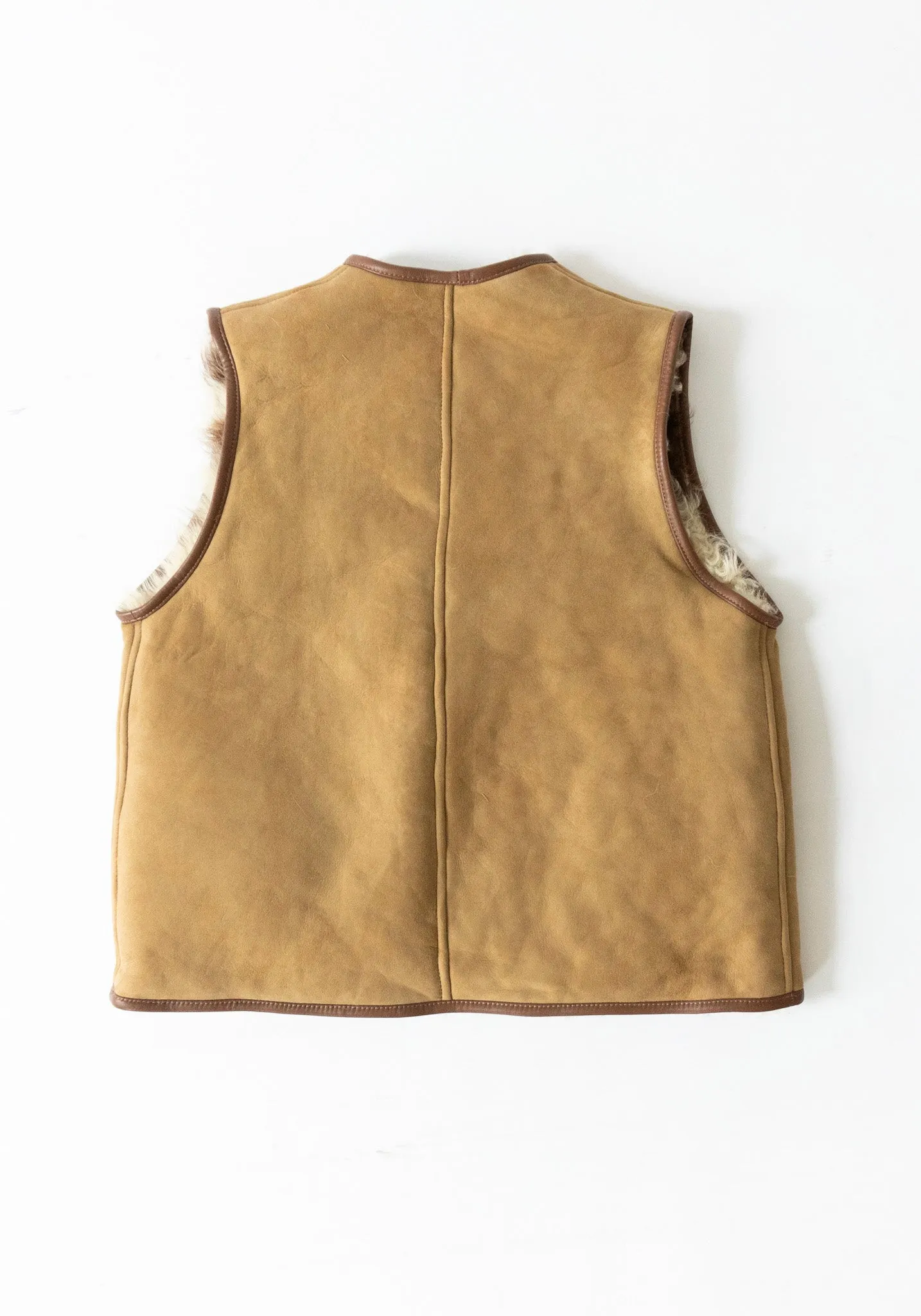 Ella Sheepskin Vest in Cow