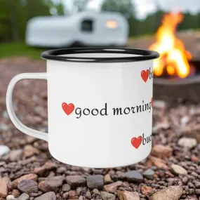 Enamel Camp Cup - Good Morning