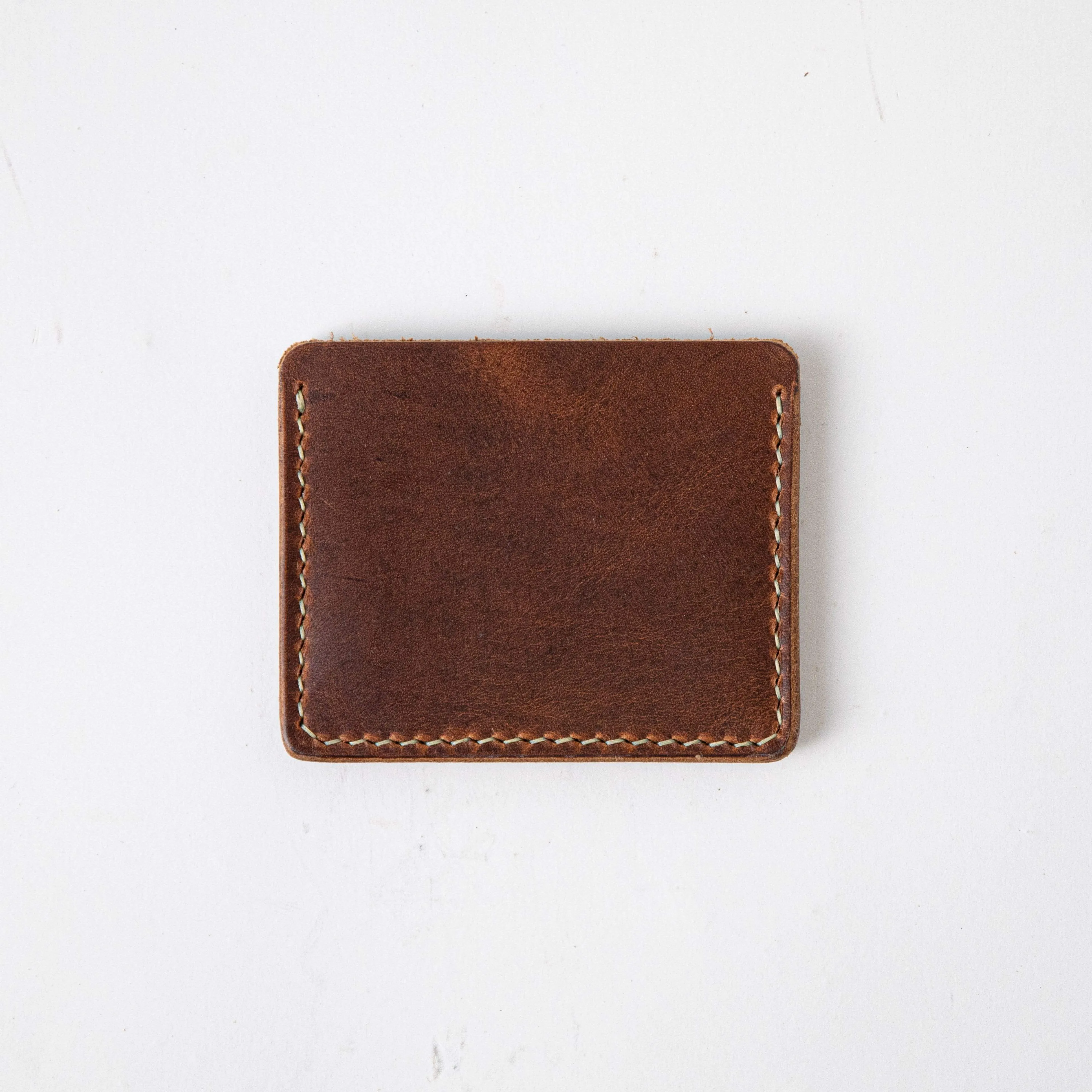 English Tan Slim Card Wallet