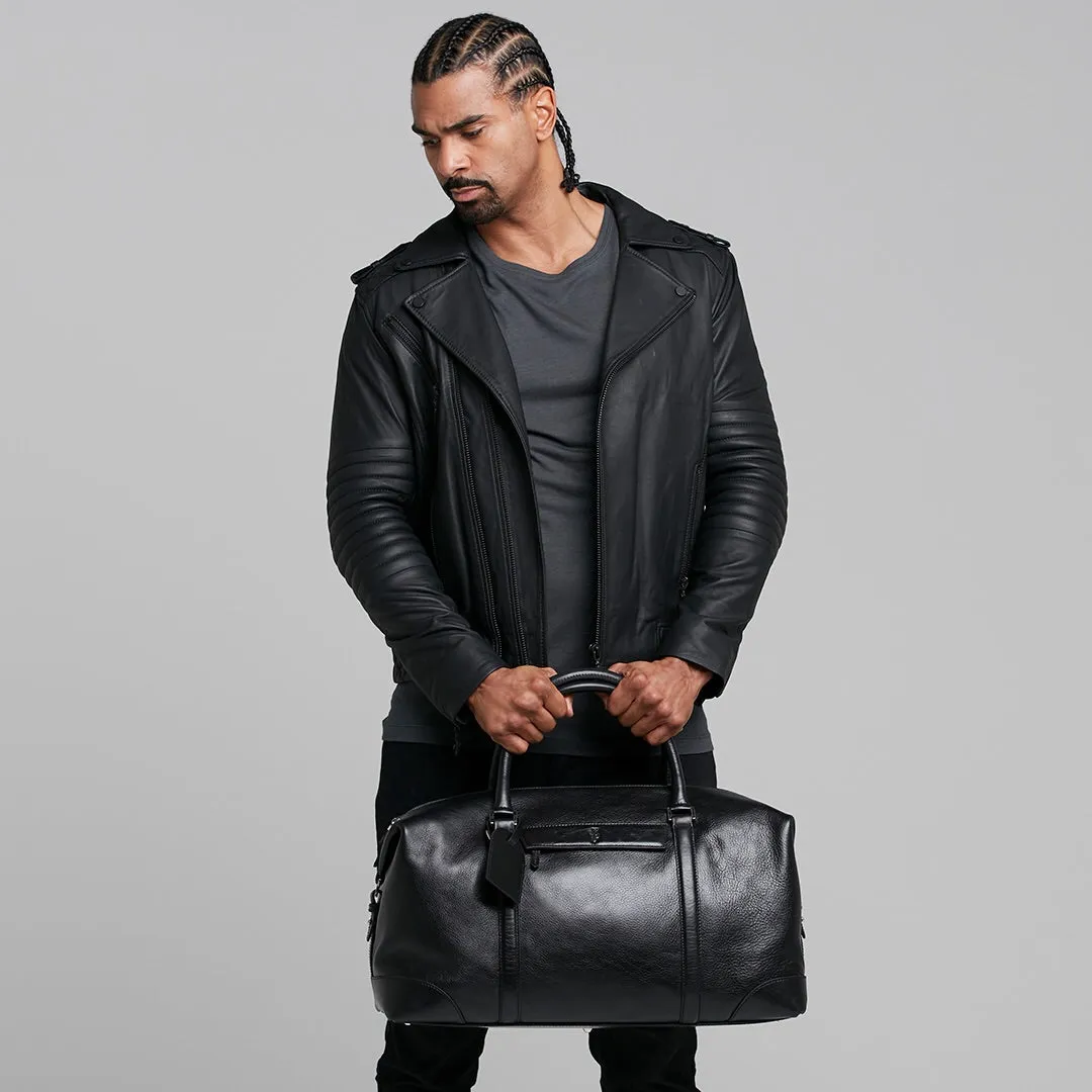 Father Sons Black Leather Jacket - FSH104