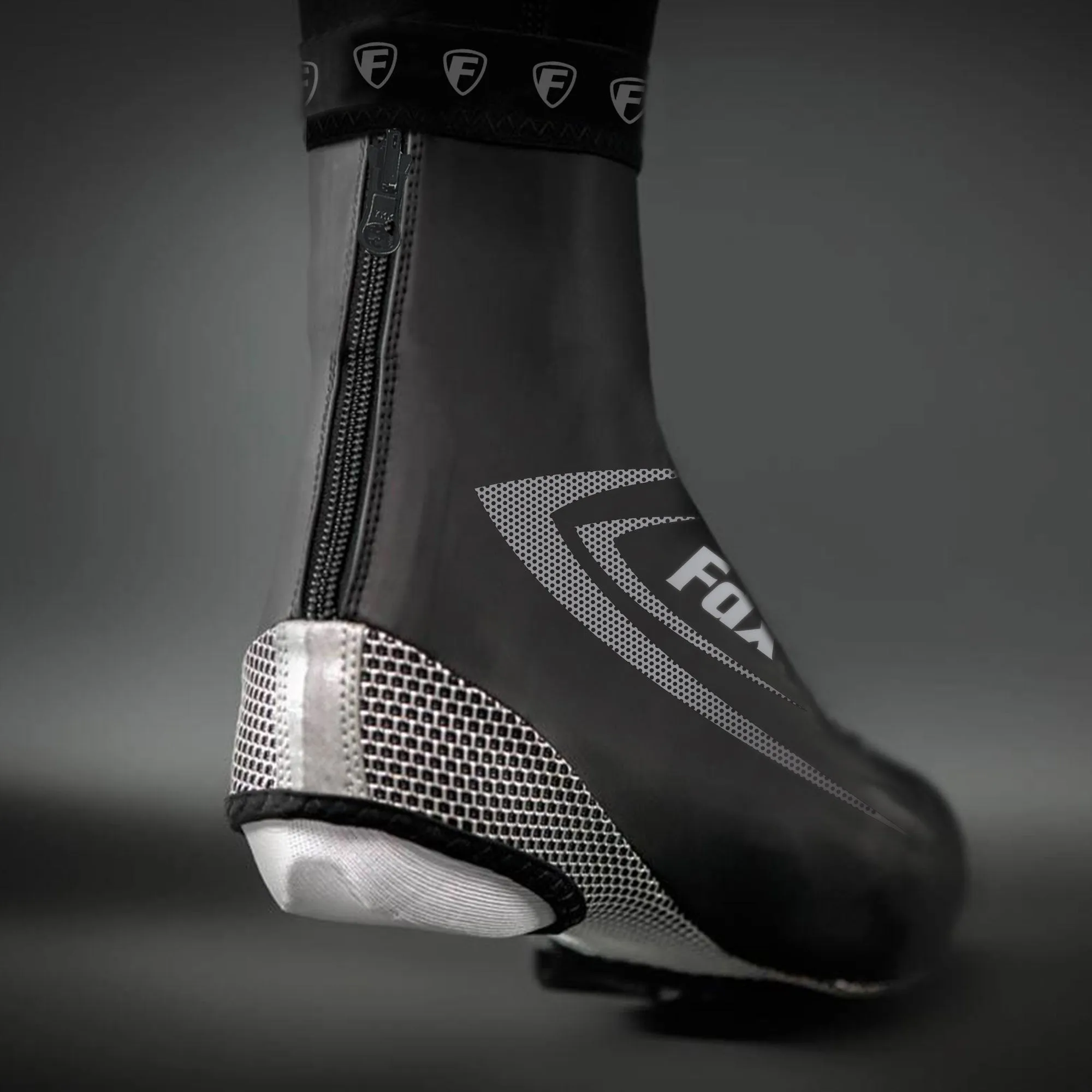 Fdx Sc1 360° Reflective Black Cycling Shoe Covers