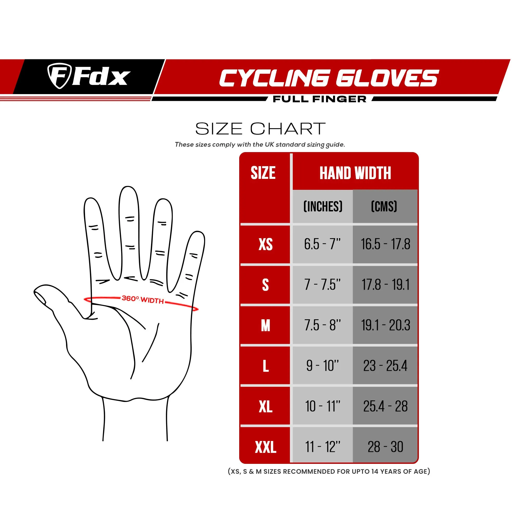 Fdx Subzero Yellow Full Finger Winter Cycling Gloves