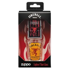 Fireball® Shot Glass & Lighter Gift Set