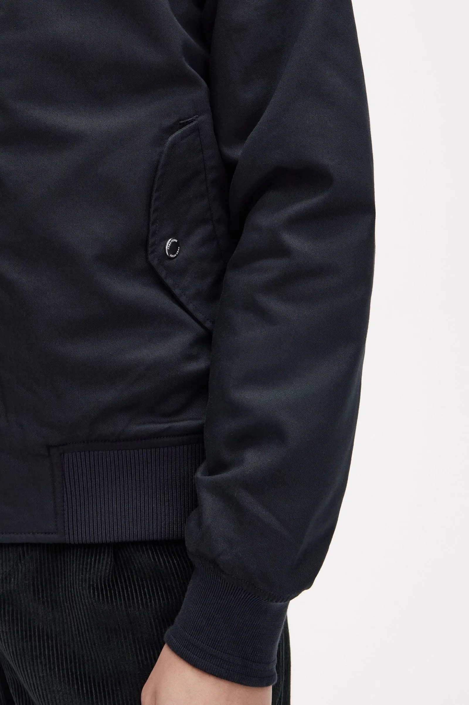 Fred Perry Black Padded Harrington Jacket