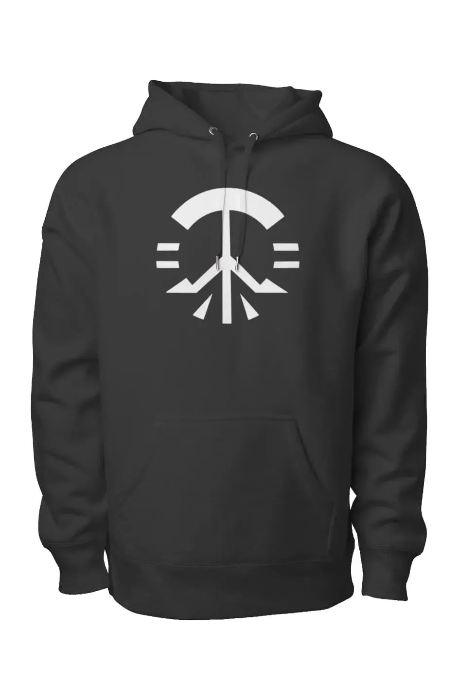 Future Peace Hooded Sweatshirt with Modern Peace Sign