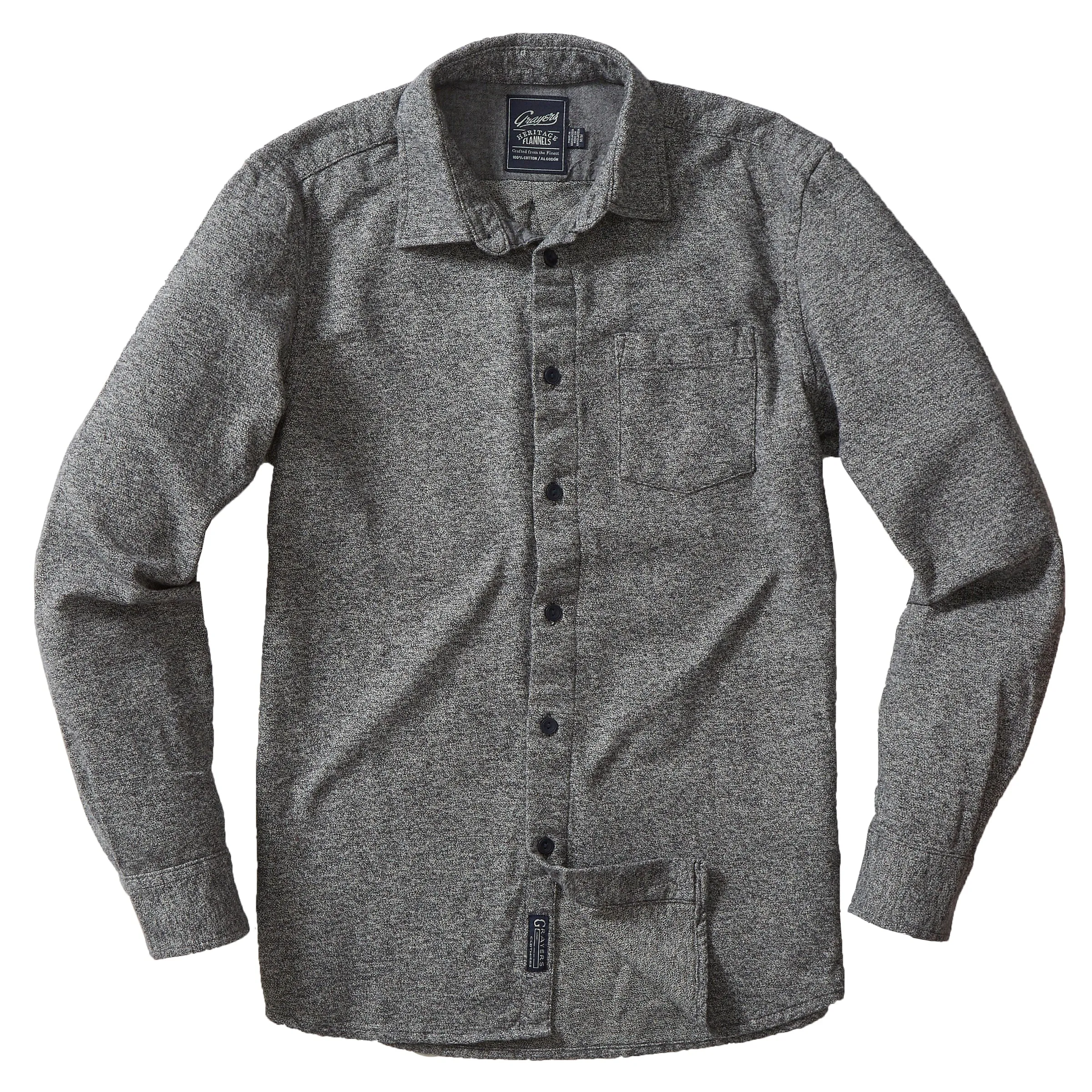 Harrison Heritage Flannel - Gray Jaspe