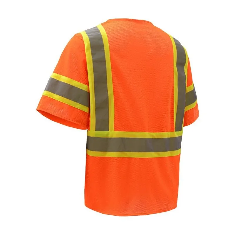 Hi-Vis Mesh Safety Vest (PK 5 Vests) - Class 3 Type R, Zip Front