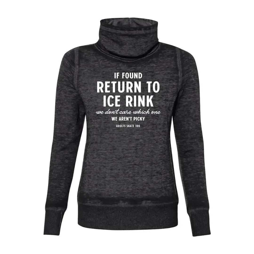 If Found Cowl Neck Sweatshirt