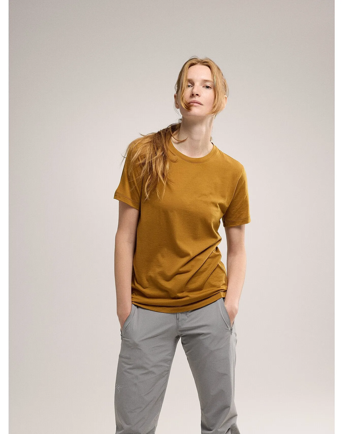 Lana Merino Wool Crew Neck Shirt SS Women's