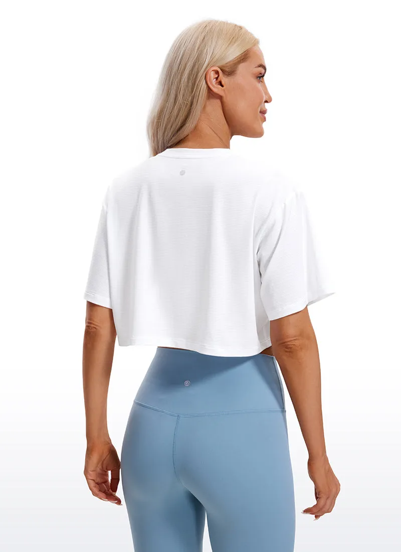 Lightweight Short Sleeves Cropped