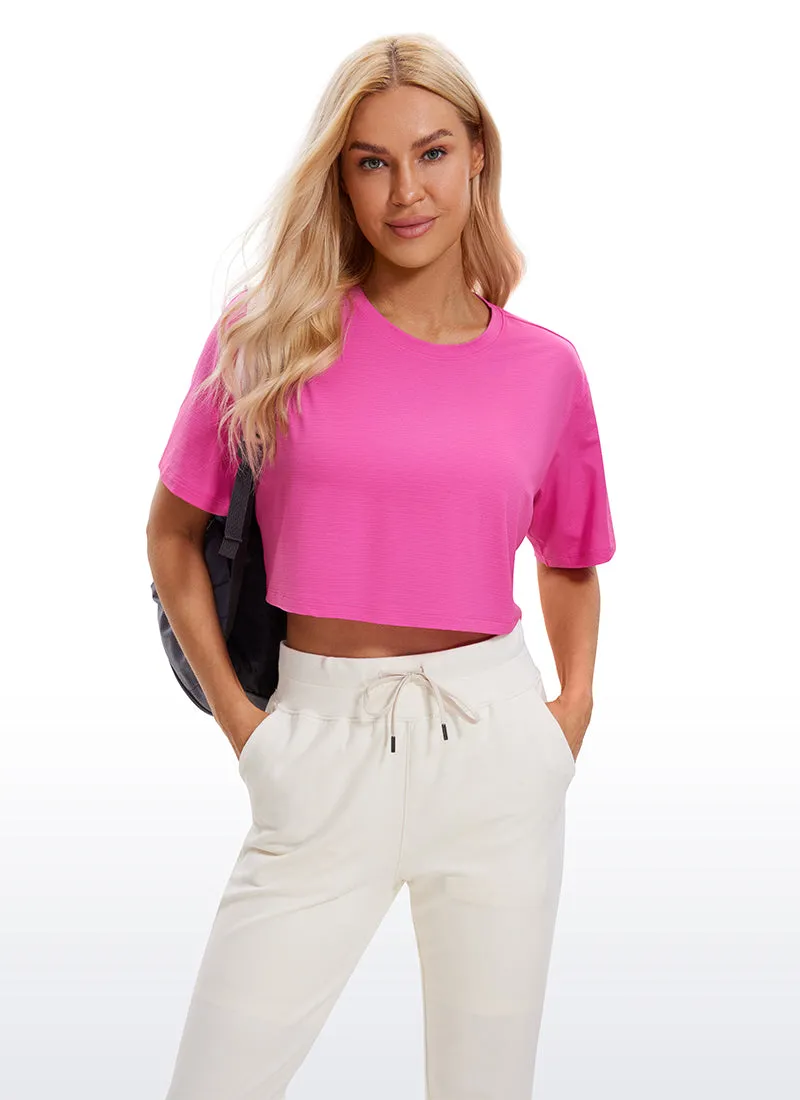 Lightweight Short Sleeves Cropped