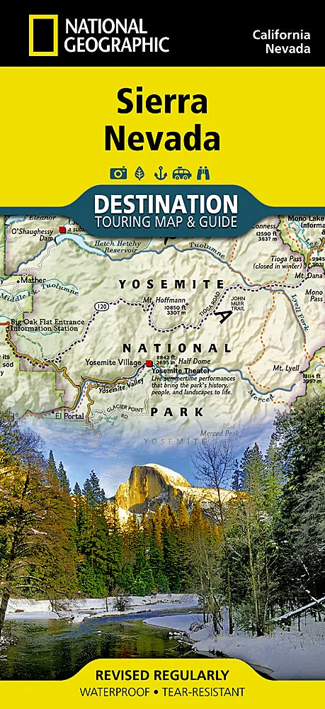 Maps-National Geographic Travel Maps-Folded, Nevada-California Lake Tahoe Region