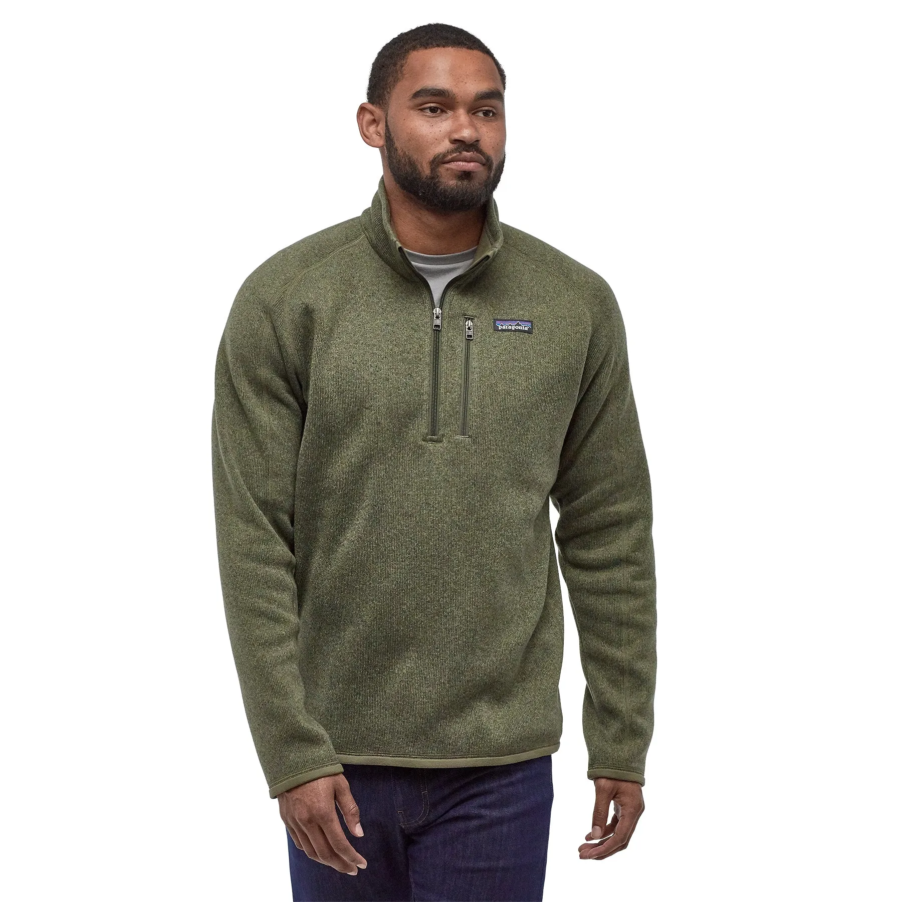 Men's Better Sweater 1/4 Zip - Industrial Green